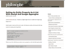 Tablet Screenshot of philosophe.com